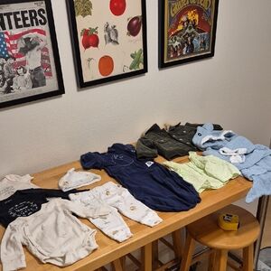 0-9 Month Baby Bundle Pehr Rabbit Bear Carter Gap Swaddle